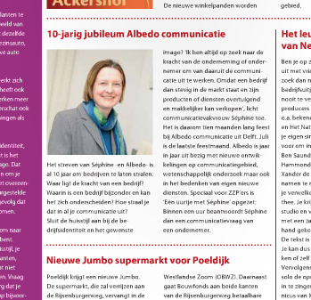 albedo 10 jaar in ondernemersbelang